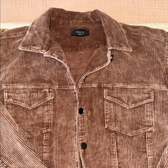 Vici Jackets & Blazers - VICI brownish/mauve Corduroy Jacket